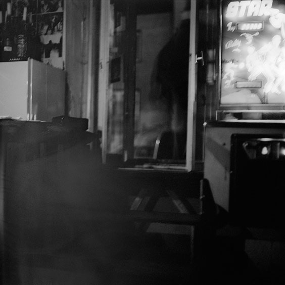 Friday, February 28, 2003. Durchsfenster - The February program 2003 A visitor leaves the cinema through the window. Image: Michel Meijer