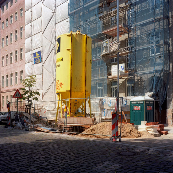 A cement silo in a street in Berlin. Image: Michel Meijer