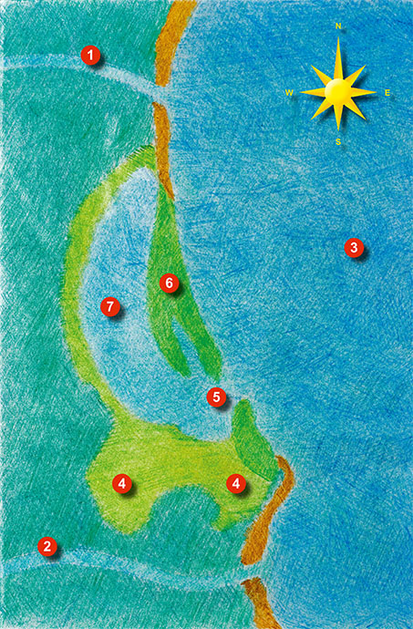 The formation of l'Albufera de Valencia. L'Albufera: 1300 - 1800. Image: Michel Meijer