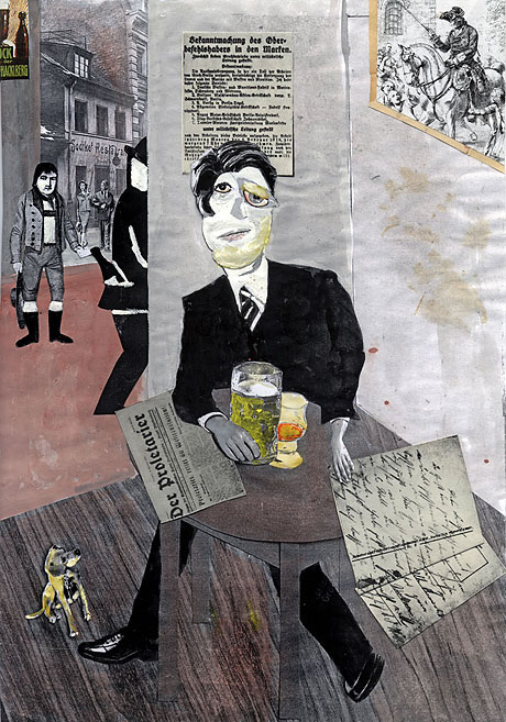 Der Proletarier Café-Szene. Collage: Tim Roeloffs.