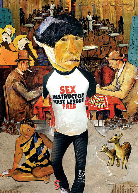 Sex Instructor Vincent van Gogh als Sexualtrainer. Collage: Tim Roeloffs.